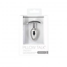 Анальна пробка Pillow Talk Sneaky Luxurious Stainless Steel Anal Plug - 4