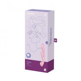 Вібратор-кролик Satisfyer Triple Oh Pink - 8