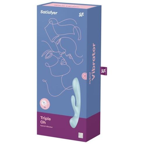 Вибратор-кролик Satisfyer Triple Oh Blue