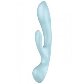 Вібратор-кролик Satisfyer Triple Oh Blue - 1