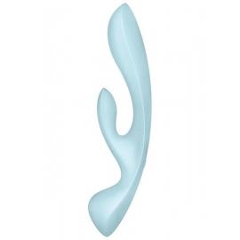 Вібратор-кролик Satisfyer Triple Oh Blue - 2