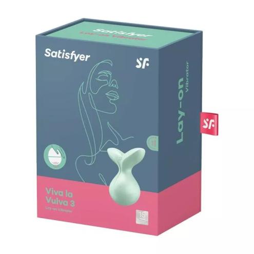 Мини-вибромассажер Satisfyer Viva la Vulva 3 Mint