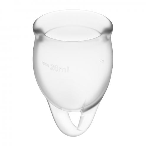 Набір менструальних чаш Satisfyer Feel Confident (Transparent), 15мл та 20мл