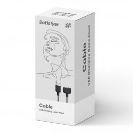 Заряджання (запасний кабель) для іграшок Satisfyer USB charging cable Black - 2
