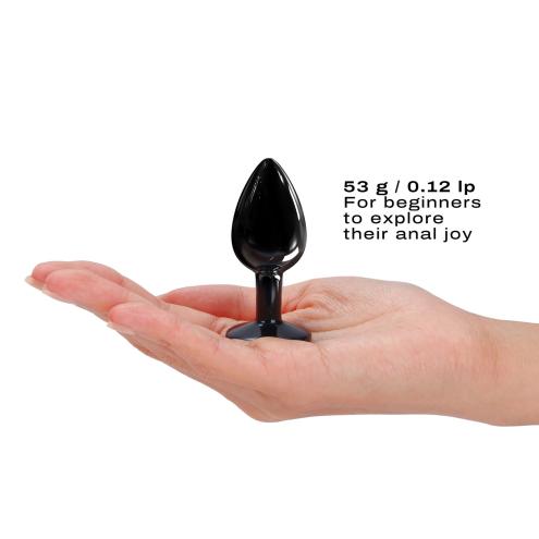 Металлическая анальная пробка Dorcel - Diamond Plug BLACK S