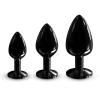 Металлическая анальная пробка Dorcel - Diamond Plug BLACK S