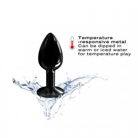 Металева анальна пробка Dorcel - Diamond Plug BLACK M - 3