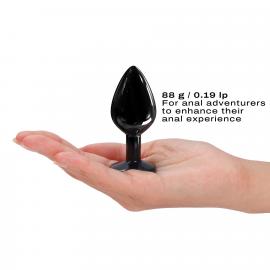 Металева анальна пробка Dorcel - Diamond Plug BLACK M - 6