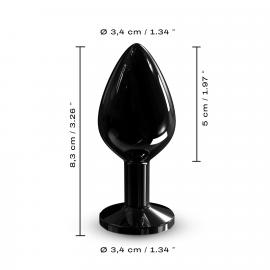 Металева анальна пробка Dorcel - Diamond Plug BLACK M - 7