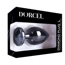 Металева анальна пробка Dorcel - Diamond Plug BLACK L - 8