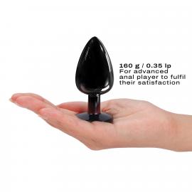 Металева анальна пробка Dorcel - Diamond Plug BLACK L - 6