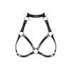 Портупея на грудь Obsessive A740 harness black O/S, искусственная кожа