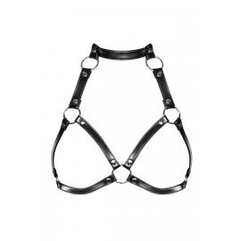 Портупея на груди Obsessive A740 harness black O/S, штучна шкіра - 4