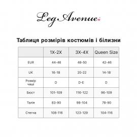 Костюм покоївки Leg Avenue Fantasy French Maid XL/XXL, сукня, трусики, пов'язка - 2