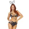 Костюм кролика Leg Avenue Bedroom Bunny, one size, трусики с хвостиком, бюст и ушки