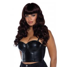 Хвиляста перука Leg Avenue Misfit Long Wavy Wig Brown, довгий, реалістичний вигляд, 61 см