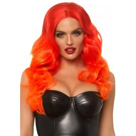 Руда перука омбре Leg Avenue Ombre long wavy wig, довга, локони, 61 см - 1