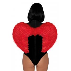 Leg Avenue Marabou feather devil wings Red - 3