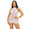 Платье-сетка со стразами Leg Avenue Rhinestone halter mini dress White