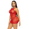 Сукня-сітка зі стразами Leg Avenue Rhinestone halter mini dress Red