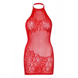 Сукня-сітка зі стразами Leg Avenue Rhinestone halter mini dress Red - 2