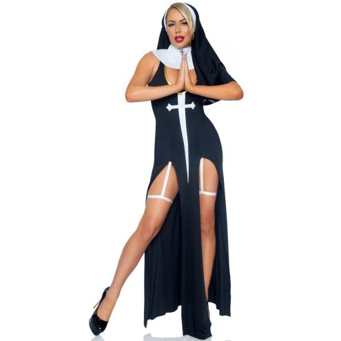 Leg Avenue Sultry Sinner L Black/White