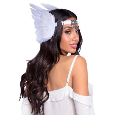 Пов'язка на голову Leg Avenue Feather headband White