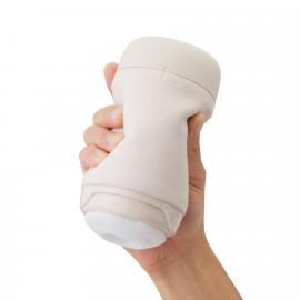 Мастурбатор TENGA PUFFY LATTE BROWN, ультрамягкий материал, многоразовый, сквозной - 5