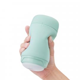 Мастурбатор TENGA PUFFY MINT GREEN, ультрамягкий материал, многоразовый, сквозной - 2
