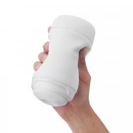 Мастурбатор TENGA PUFFY SUGAR WHITE, ультрамягкий материал, многоразовый, сквозной - 5