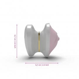 Вібратор для клітора Mystim Heart's Desire White - 6