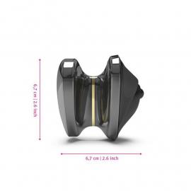 Вібратор для клітора з електростимуляцією Mystim Heart's Desire Black Edition - 5