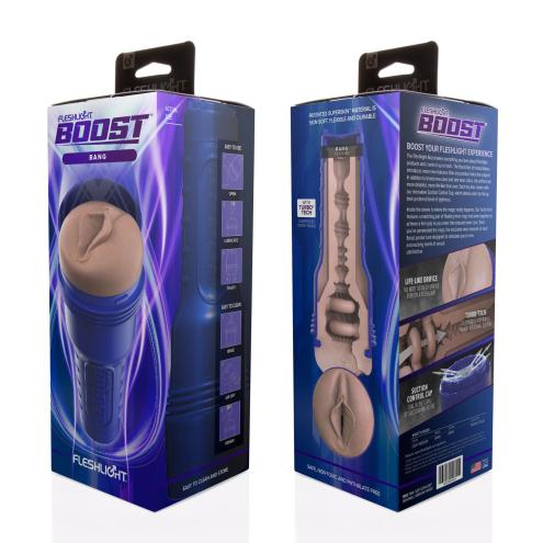 Мастурбатор-вагіна Fleshlight Boost Bang, плаваючі кільця Turbo Tech