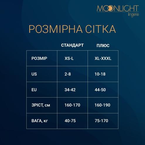 Сукня-бодістокінг Moonlight Plus Model 01 XL-XXXL, чорний