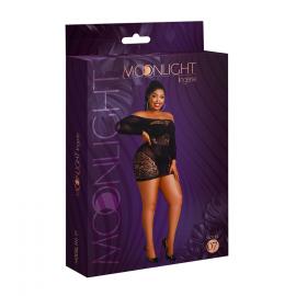 Сукня-бодістокінг Moonlight Plus Model 07 XL-XXXL, чорна - 2