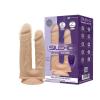 Подвійний фалоімітатор із вібрацією SilexD Double Gusto Vibro Flesh (Model 1)
