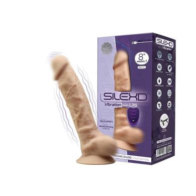 Фалоімітатор з вібрацією SilexD Vetus Vibro Flesh (MODEL 1 size 8in)