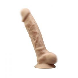 Фалоімітатор з вібрацією SilexD Vetus Vibro Flesh (MODEL 1 size 8in) - 2
