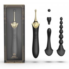 Мультифункціональний вібратор Zalo - Bess 2 Obsidian Black - 1