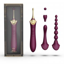 Мультифункціональний вібратор Zalo - Bess 2 Velvet Purple - 1