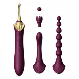 Мультифункціональний вібратор Zalo - Bess 2 Velvet Purple - 10