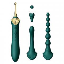 Мультифункціональний вібратор Zalo - Bess 2 Turquoise Green - 9