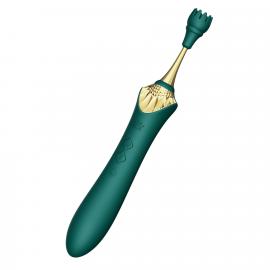 Мультифункціональний вібратор Zalo - Bess 2 Turquoise Green - 10