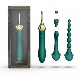 Мультифункціональний вібратор Zalo - Bess 2 Turquoise Green - 1