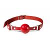 Кляп силиконовый Feral Feelings Silicon Ball Gag Red/Red, красный ремень, красный шарик