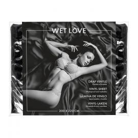 Простирадло з вінілу Fetish Tentation Black 220x200, чорне - 1