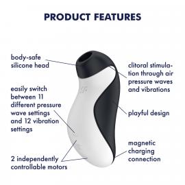 Вакуумный стимулятор с вибрацией Satisfyer Orca - 4