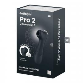 Вакуумный клиторальный стимулятор Satisfyer Pro 2 Generation 3 with Liquid Air Dark Grey - 6