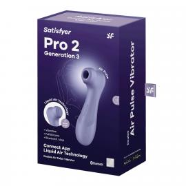 Вакуумный клиторальный стимулятор Satisfyer Pro 2 Generation 3 Connect App Lilac - 4