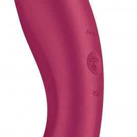 Вакуумный стимулятор с вибрацией Satisfyer Curvy Trinity 1 Red - 3